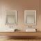 Head West Pave Brushed Nickel Stylish Bathroom & Wall Mirror